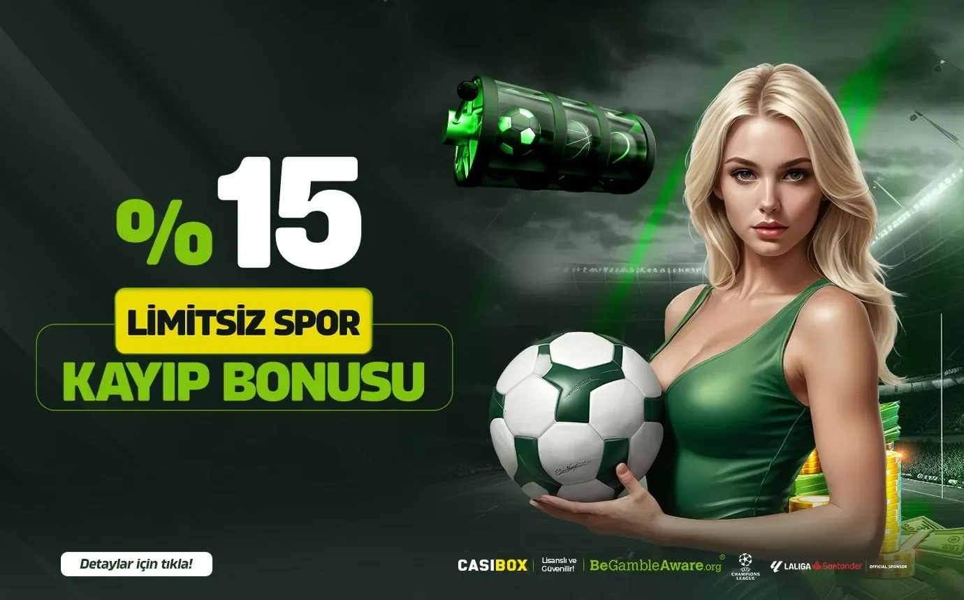 %15 Limitsiz Spor Kayıp Bonusu