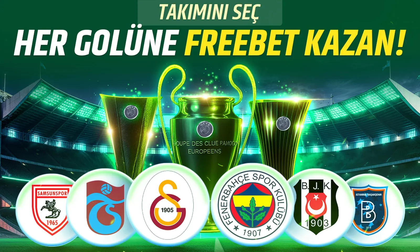 Takım Gollerine Freebet Bonusu